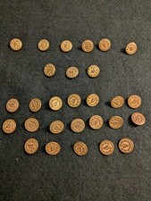 Vintage 1940's Police Uniform Buttons Lot of 28, 3 types picture