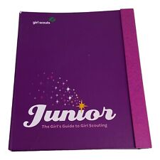 🐞 GIRL SCOUT Junior Guide To Girl Scouting Book Binder Blank Purple picture