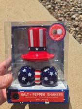 SALT AND PEPPER SHAKERS PATRIOTIC America 250 NEW 🇺🇸 *free Shipping picture