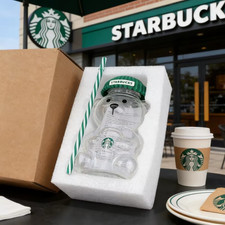 2026 100% Authentic Starbucks Bearista BearGlass Cup Brand New Halloween Gift picture