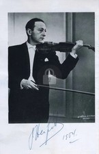Jascha Heifetz [Violinist] Signed Autograph Photo Postcard COPY picture