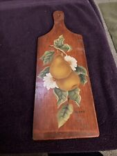 Vintage Cutting Board Hand-Painted Wood 14