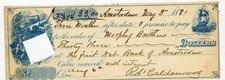 1881 Antique Promissory Note Amsterdam NY First National Bank Morphy Brothers $3 picture