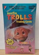 Vtg 1992 Trolls Trading Cards Series 1 Wax Box 36 Pks Sealed Box NOS picture