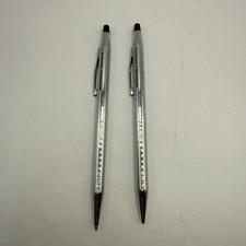 Vintage Cross Chrome McDonnell Douglas Classic Pen & Mechanical Pencil Set picture