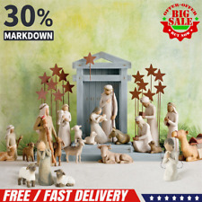 Willow Tree Nativity Figures Set Statue Hand Painted Decor Christmas Gift picture