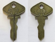 Old Original Antique 1919-27 Model T Ford Ignition Switch Key #74 Caskey-Dupree picture