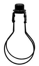 Lamp Shade Light Bulb Adapter Clip on with Shade Attaching Finial Top, Black picture