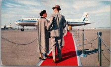c1950s UNITED AIR LINES Aviation Advertising Postcard 