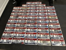 IDAHO License Plates Bulk Craft Lot 50 - Clean, Dealer, Exempt, Low Numbers picture