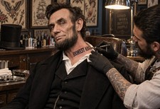 Abraham Lincoln Honest Abe Neck Tattoo 13