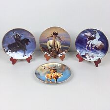 4 Lot Hermon Adams Franklin Mint American Indian Western Heritage Museum Plates picture