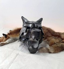 18GA Steel Medieval Great Wolf Helmet Medieval Viking Wolf Helmet Blackened picture