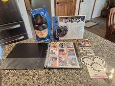 1966 TOPPS USA BATMAN Red Bat COMPLETE 44 CARD SET Puzzle Back Robin Joker EXTRA picture