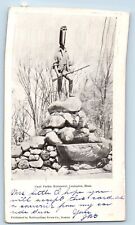 Lexington Massachusetts MA Postcard Capt. Parker Monument c1905 Vintage Antique picture