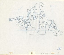 WIZARDS: ORIGINAL ANIMATION PRODUCTION DRAWINGS (w/ Free Autograph) picture