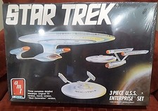 STAR TREK THREE STARSHIPS MODELS IN ONE SET MIB  picture