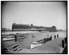 Photo:Old Point Comfort VA Hygeia Hotel 1900s Waterfront Pier Boats picture