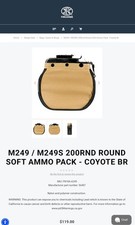 M249 / M249S 200rnd Round Soft Ammo Pack - Coyote Br picture