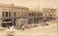 H99/ Lorain Ohio RPPC Postcard 1924 Tornado Disaster Mills Store Crystal189 picture