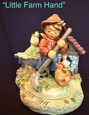 Goebel Hummelscapes “Little Farm Hand” Porcelain Figurine Hand Painted TMK8 picture
