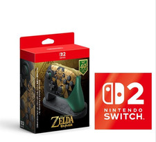 PRE-ORDER Nintendo Switch 2 Pro Controller Zelda 40th Anniversary w/ Stand Japan picture