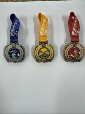Disney Parks 2025 25 Years Of Pin Trading Medal Pins Set Of 3 -  picture