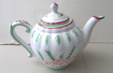 Vintage Portugal Pottery Victoria Rose Pitcher, Porta Vestal Decor Pink Green 8