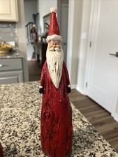 Transpac Resin 12” Santa Wood Look picture