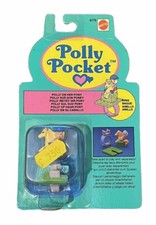 Vintage Bluebird Polly Pocket Polly On Her Pony MOC Unopened 1990 Ring picture