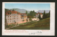 AUSTRIA TO SERBIA-TRAVELED OLD POSTCARD-VILLACH-1900. picture