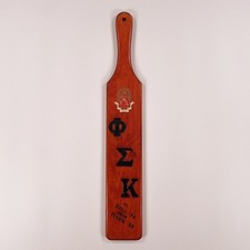 Vintage Phi Sigma Kappa Fraternity Paddle Texas UT Chapter L G Balfour 1950s GC picture