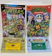 Vintage 1989/90 TMNT Teenage Mutant Ninja Turtles Adventures Cassette & Comic picture