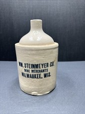 WM. STEINMEYER CO. WINE MERCHANTS Milwaukee Wisconsin Crock Jug picture