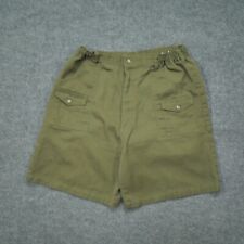 Vintage Boy Scout Shorts Adult 32 15 Green America BSA Outdoors Uniform 80s picture