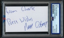 Peter Ostrum signed autograph 2.5x3.5 Cut Actor Charlie in Willy Wonka PSA Slab picture
