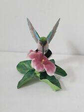 Vintage Lenox Garden Birds Ruby Throated Hummingbird Figurine 1998 picture