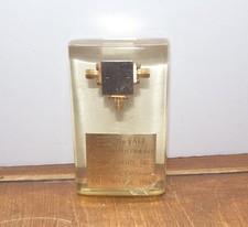 Vintage 1966 Western Microwave Laboratories Paperweight Silicon Valley Award picture