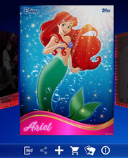 3x CARD LEADING LADIES ARIEL UNDER THE SEA HOARD TOPPS DISNEY COLLECT DIGITAL picture