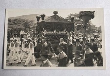 RPPC ORIGINAL 1917 Funeral Procession of Queen Liliuokalani Hawaii Iolani Palace picture