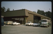 sl24 Slide 1970's Pasadena Rosemont Pavilion Cars Mercedes BMW Fiat 686a picture