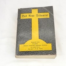 WW2 Homefront Ephemera Das Neue Testament German POW Camp Shelby Dec 24 1945 picture
