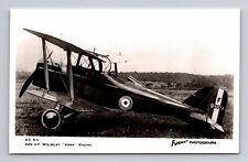 RPPC RAF SE5A Biplane Fighter WWI SE5 A FLIGHT Photograph UK Postcard picture