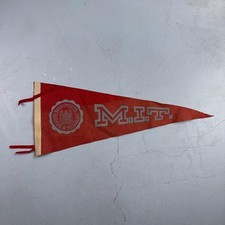 Vintage 1940s MIT Wool Felt School Pennant Massachusetts Inst.of Technology 28” picture