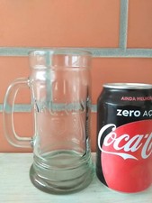 NOS Vintage Portuguese Sagres Beer Mug/CUP w/handle-330ml-Brand on the Glass picture