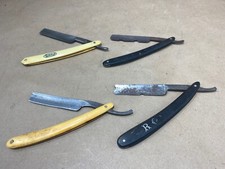 Lot 4 Antique Straight Razors Keen Kutter, Benz, Royal, National  Hollow Germany picture