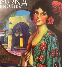 Vintage 1930s Ramona Memories Lemon Crate Label 🍋 San Fernando Heights Assn CA picture