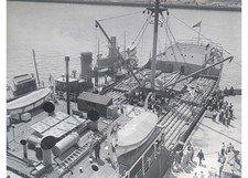 1933 South Boston Waterfront Fire Ruins Cargo Steamer Ship Glass Negative OOAK picture