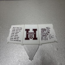 Vintage Harvard University Foldable Hold-All Caddy Plastic Pencil Holder picture