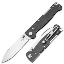 Boker Plus Atlas Droppoint TS Folding Knife  D2 Steel Handle Black 01BP0064 picture